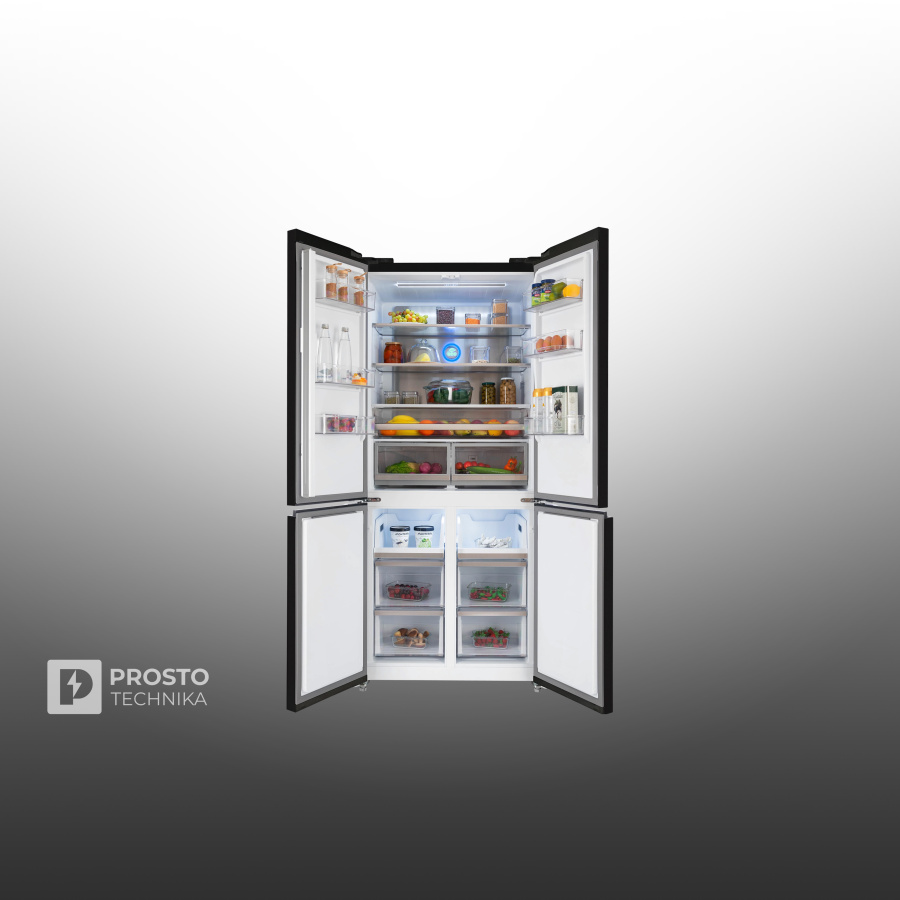 Холодильник HIBERG RFQ-600DX NFGB inverter